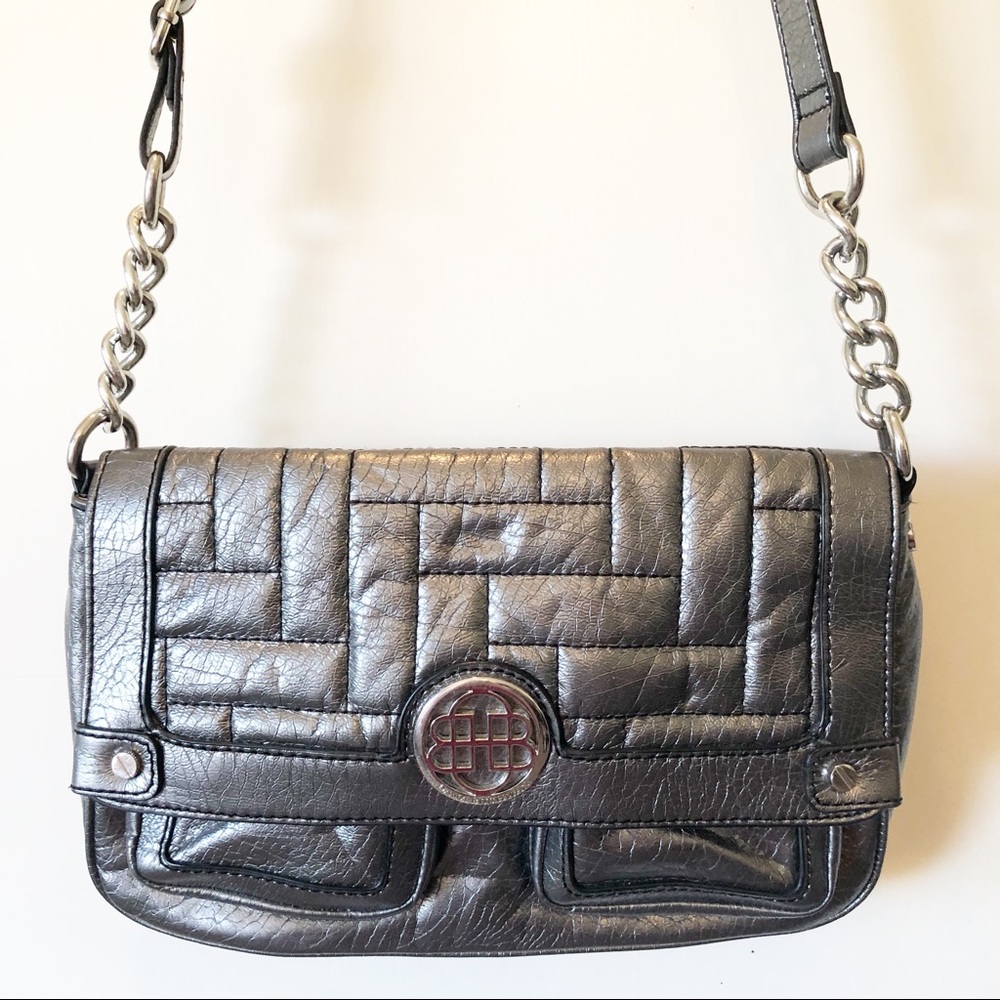 NWOT Dana Buchman gunmetal gray bag